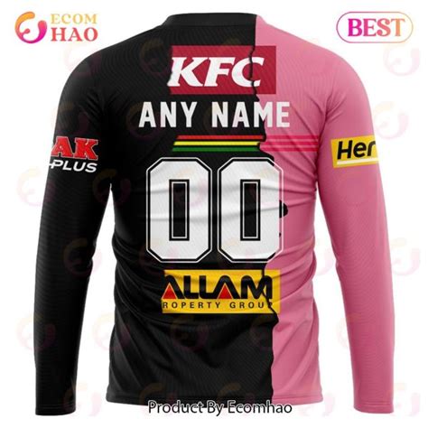 NRL Penrith Panthers Custom Name Number 2023 Mix Jersey Sweatshirt