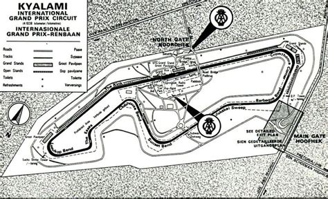 1971 Kyalami Circuit map