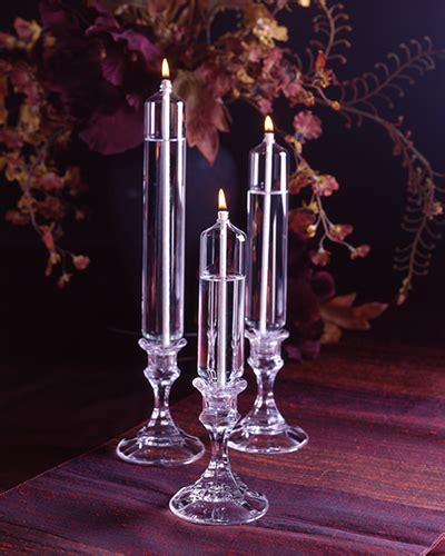 Bold Classic Taper Oil Candle – Firelight Glass