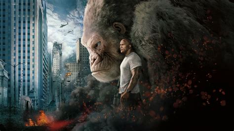 Rampage (2018) 8K UHD Wallpaper - Dwayne Johnson