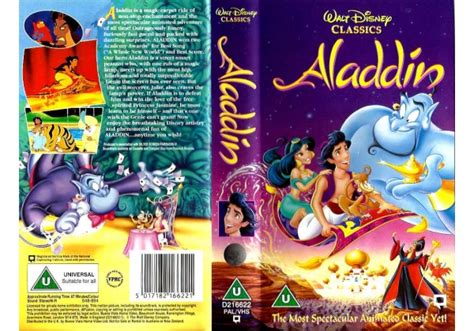 Aladdin (1992) on Walt Disney Home Video (United Kingdom VHS videotape)