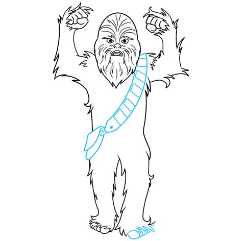 How to Draw a Cartoon Chewbacca - Really Easy Drawing Tutorial