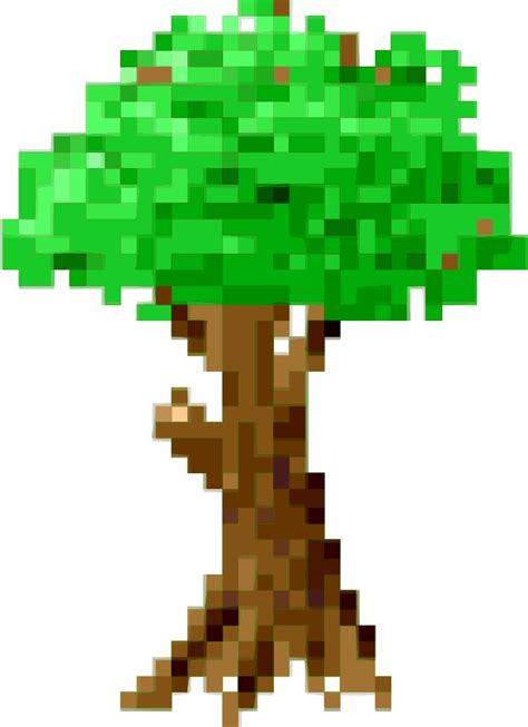 Pixel Tree - Openclipart