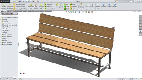 SolidWorks tutorial for Beginners Bench - YouTube