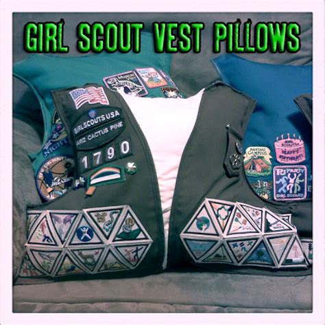 Girl Scout Vest Pillows · How To Make A Recycled Cushion · Sewing on ...