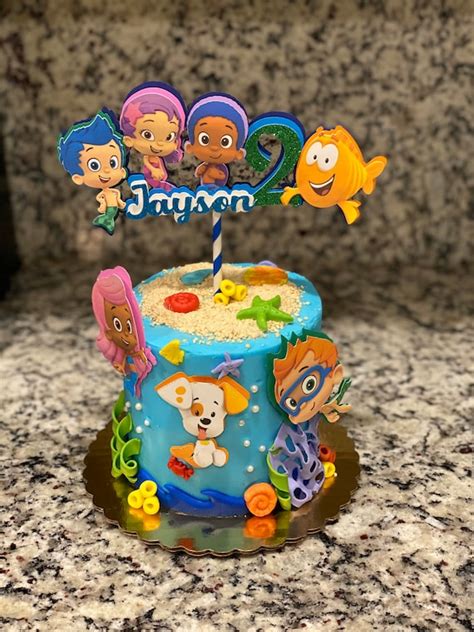 Cake Topper/ Bubble Guppies / Bubble Guppies Party Supplies / | Etsy