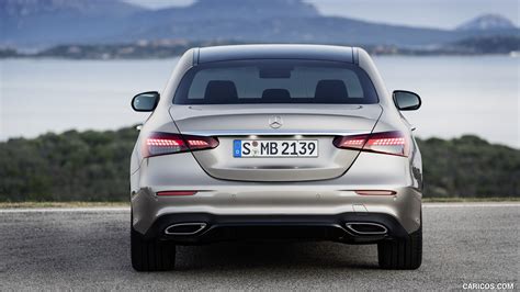 2021 Mercedes-Benz E-Class AMG line (Color: Mojave Silver Metallic) - Rear | Caricos