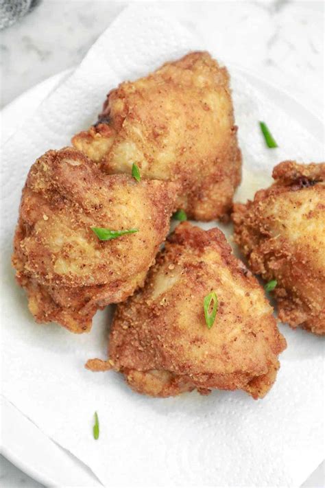 Deep Fried Chicken Thighs Recipe - Recipe Vibes