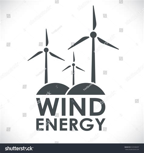 Wind Energy Generation Logo Shape Concept Stock Vector (Royalty Free ...