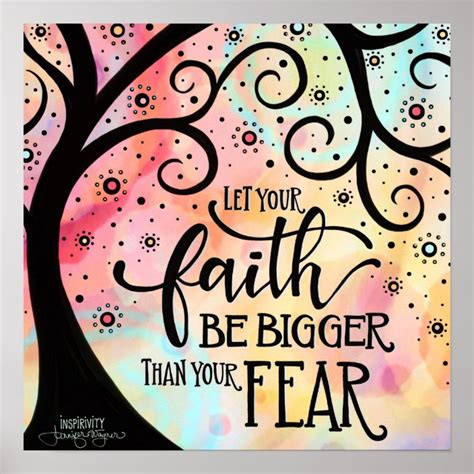 Faith over Fear Poster | Zazzle