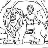 Brave Daniel In The Lions Den Coloring Page 38074 30121 sketch template