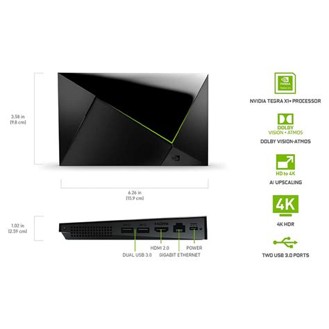 NVIDIA Shield TV Pro 4K HDR Media Streamer Dolby Vision Atmos ...