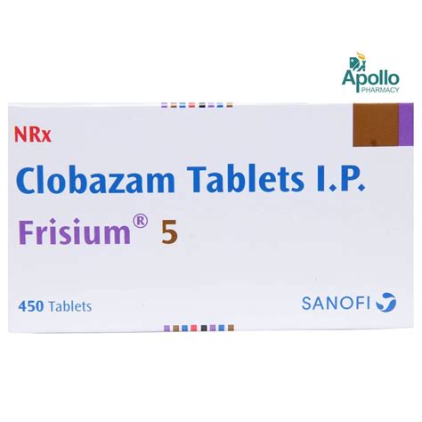 FRISIUM 5MG TABLET Price, Uses, Side Effects, Composition - Apollo Pharmacy