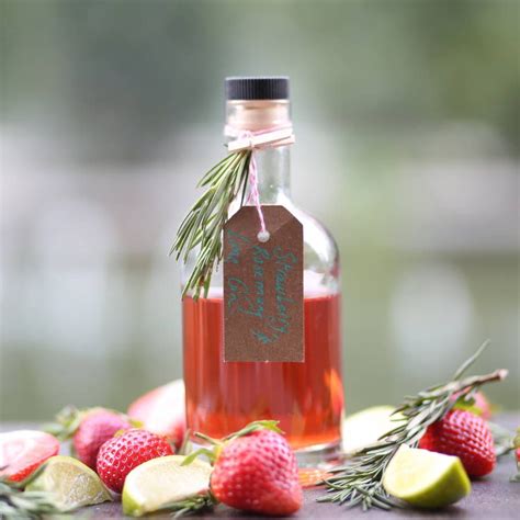 Strawberry, Rosemary And Lime Gin - A fruity twist on an old favourite ...