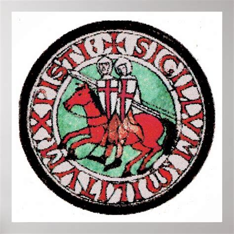 Knights Templar Seal Poster | Zazzle.com