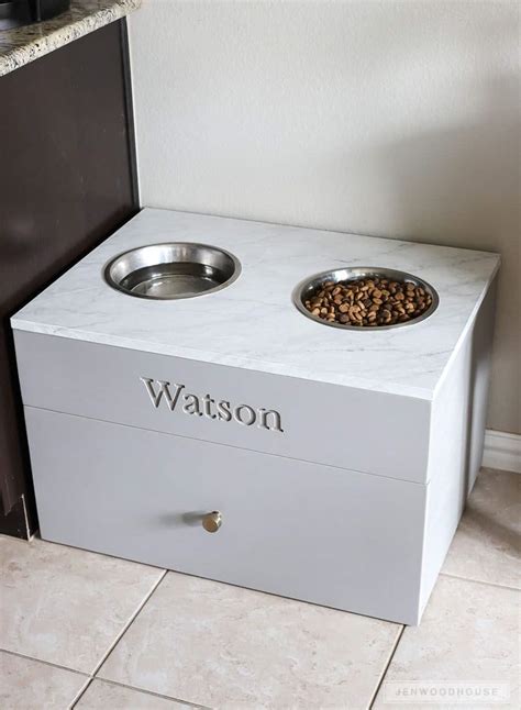 Pet Feeding Station For A Large Dog - KnockOffDecor.com