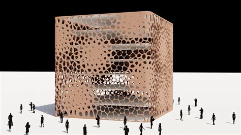 Voronoi Pattern Facade Point Attractor | JuneLee Architecture