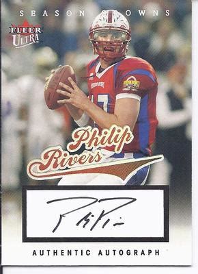 Philip Rivers 2004 Fleer Ultra Rookie Card 97/150 Autograph Chargers -- Antique Price Guide ...