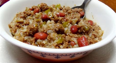 Ground Chuck, Sofrito, Red Beans and Rice Recipe | Red beans n rice recipe, Recipes, Rice recipes