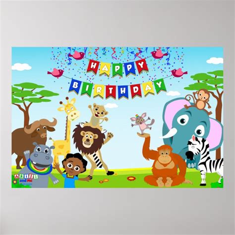 Akili and Me Birthday Poster | Zazzle.com