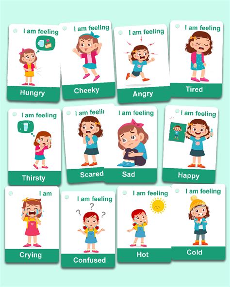 Best Feelings and Emotions Flashcards for Girls 2022