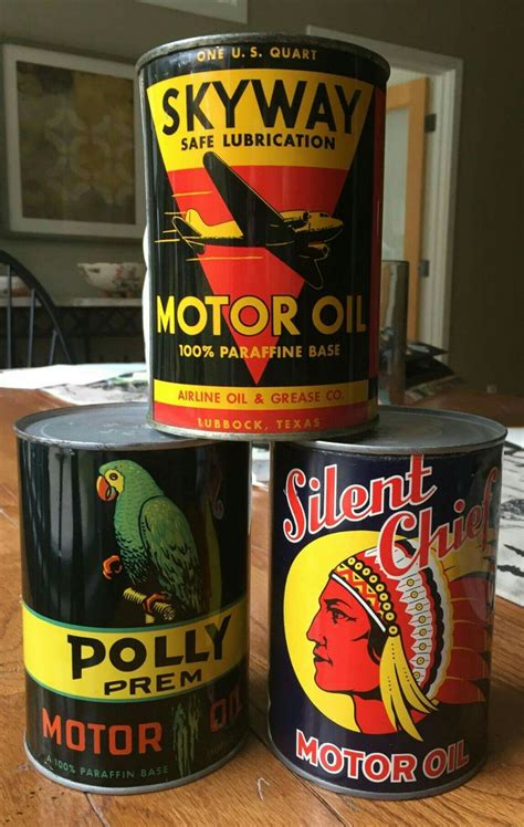 Rare Original 1-Quart Motor Oil Cans | Motor oil vintage, Vintage oil cans, Vintage gas pumps