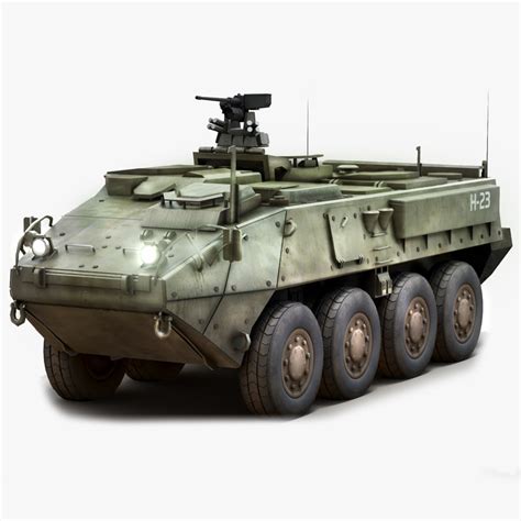 stryker icv military vehicle 3d max