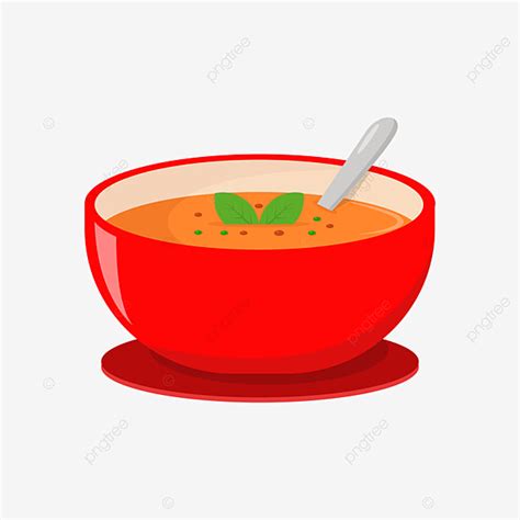 Bowl Of Soup Clipart Transparent Background, Soup In The Red Bowl ...