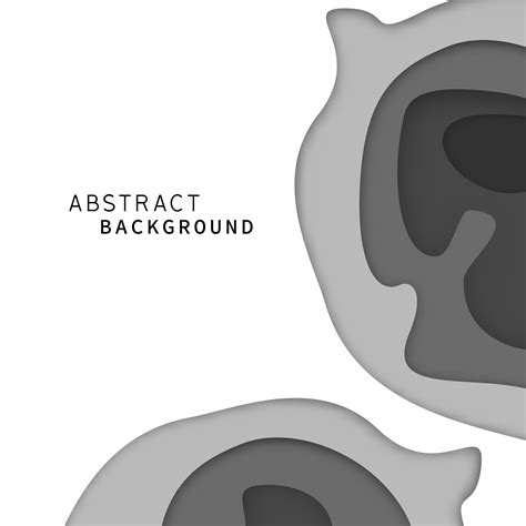 Abstract paper art layer background. Black and White monotone color ...