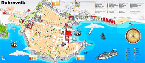 Stadtplan Von Dubrovnik Map