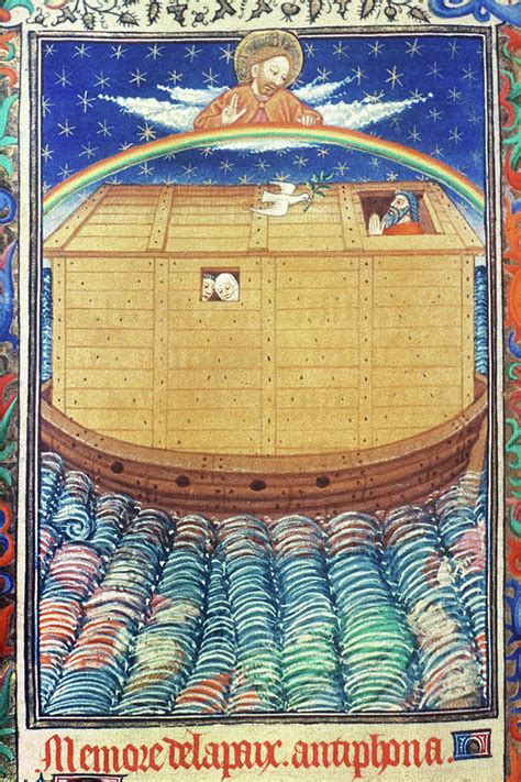 Noah's Ark With Rainbow Painting by Granger - Fine Art America