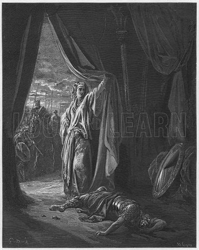 Gustave Dore Bible: Jael and Sisera stock image | Look and Learn