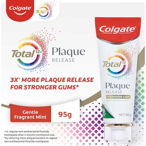 Colgate Plaque Release Toothpaste Total Fragrant Mint 95g | Woolworths