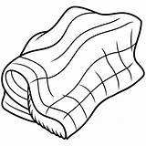 Blanket Outline coloring Book page Line Art Drawing  Premium AI sketch template