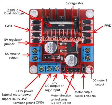 L298 L298N L298D Motor Driver Module – Wholesale Electronics Store in Pakistan