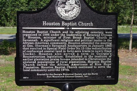 Houston Baptist Church - Georgia Historical Society