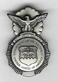 U.S. Air Force Security Police Metal Badge