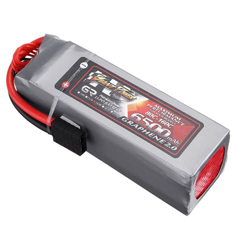 New GIANT POWER GRAPHENE 2.0 14.8V 6500mah 80C 4S Lipo Battery for Traxxas 1:5 X-Maxx RC Car ...