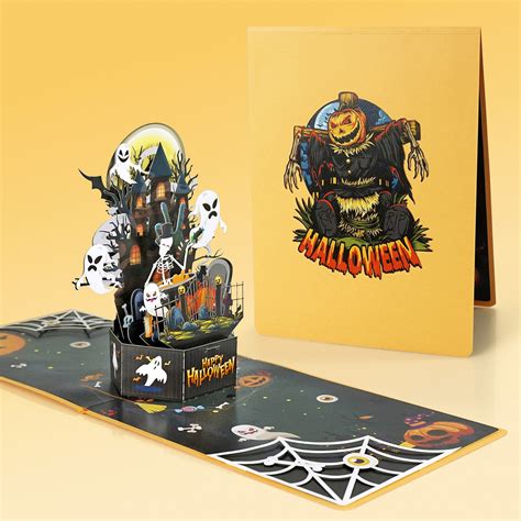 Halloween 3D pop-up greeting card for 2023 - Cutpopup - 3D Greeting Cards