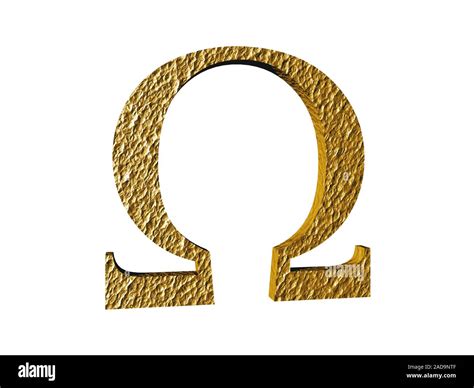 golden greek letter omega Stock Photo - Alamy