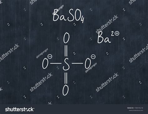 Barium Sulfate Formula Handwritten Chemical Formula Stock Illustration ...