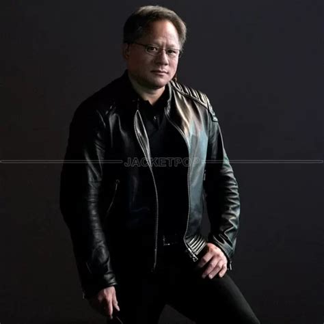 Order Jensen Huang Black Leather Jacket | New Trending Jacket