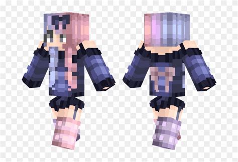 Minecraft Skins - Minecraft Girl Skin Bow, HD Png Download - 716x514(#1606952) - PngFind