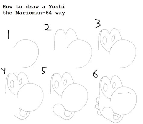 How to draw a Yoshi by Marioman-64 on DeviantArt