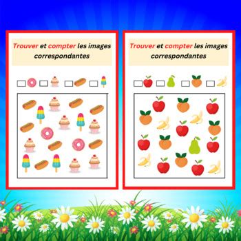 Counting numbers worksheets in French. Calculator games for kids.