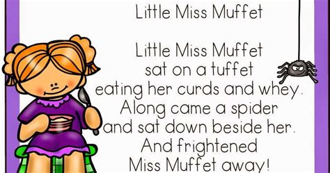 Classroom Freebies: Little Miss Muffet Sorting Mats