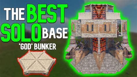 The BEST SOLO Bunker Base - God Bunker Rust Base Design 2023 - YouTube