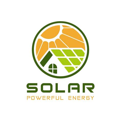 solar energy logo design template 14468203 Vector Art at Vecteezy