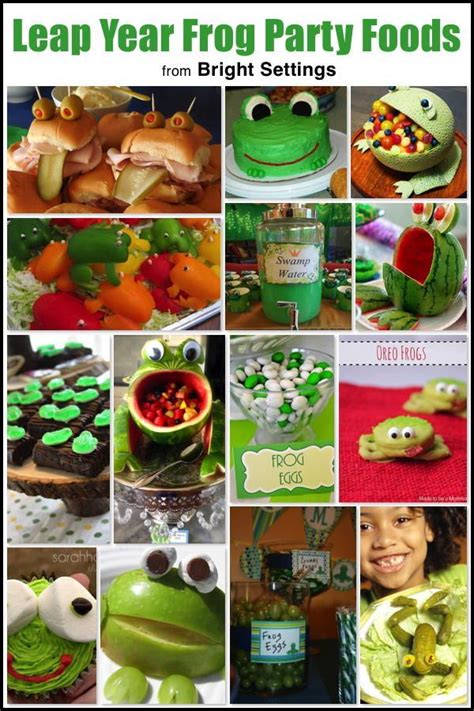 frog themed party food - Google Search | Spring birthday party ...