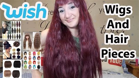 Testing Out WISH Wigs And Hair Pieces #2 - YouTube